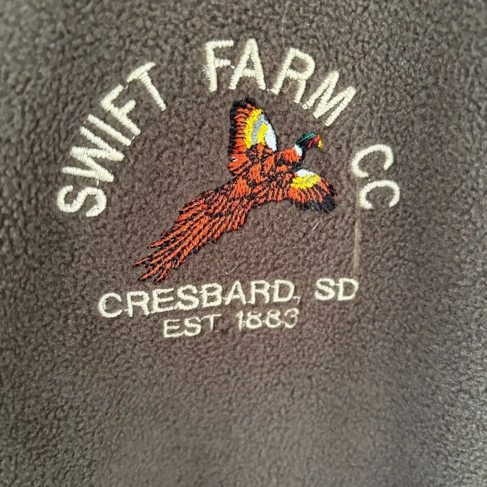 BOYT Swift Farm Co Men’s Brown Fleece Vest Zip Up Sleeveless Jacket Outdoor XXL - Picture 3 of 4